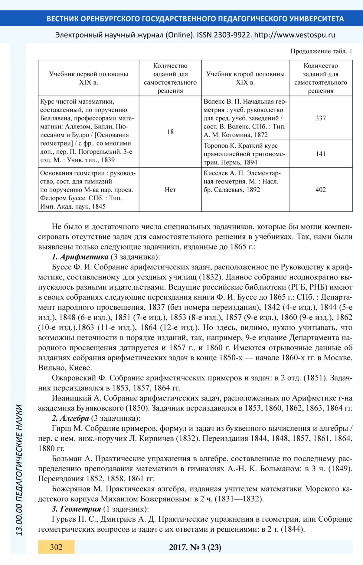 Кондратьева Г. В. Становление и развитие задачника как особого жанра  учебной литературы... — 2017 // Библиотека Mathedu.Ru